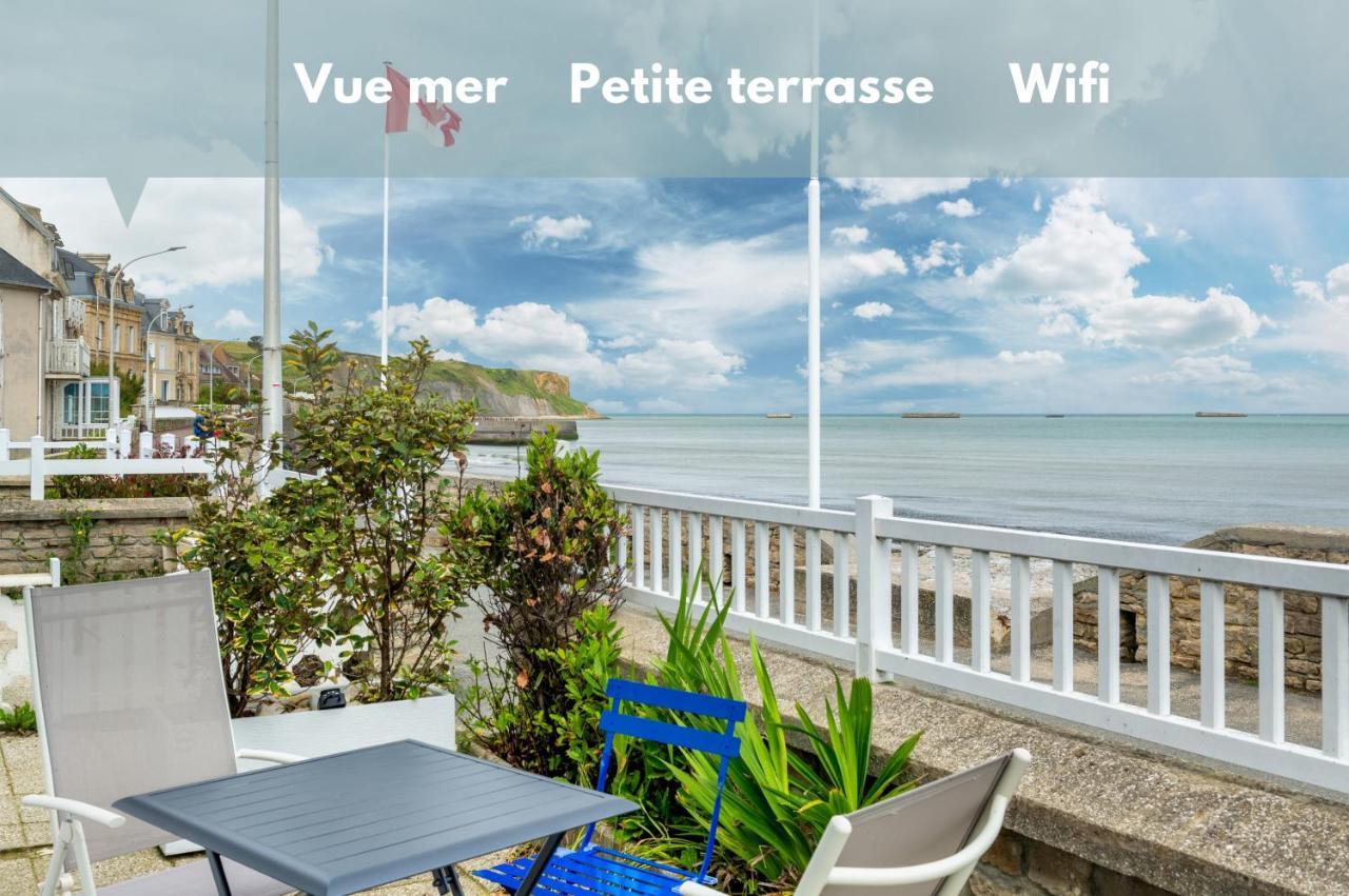 Appartement En Front De Mer Avec Terrasse Et Vue Mer Arromanches-les-Bains Dış mekan fotoğraf