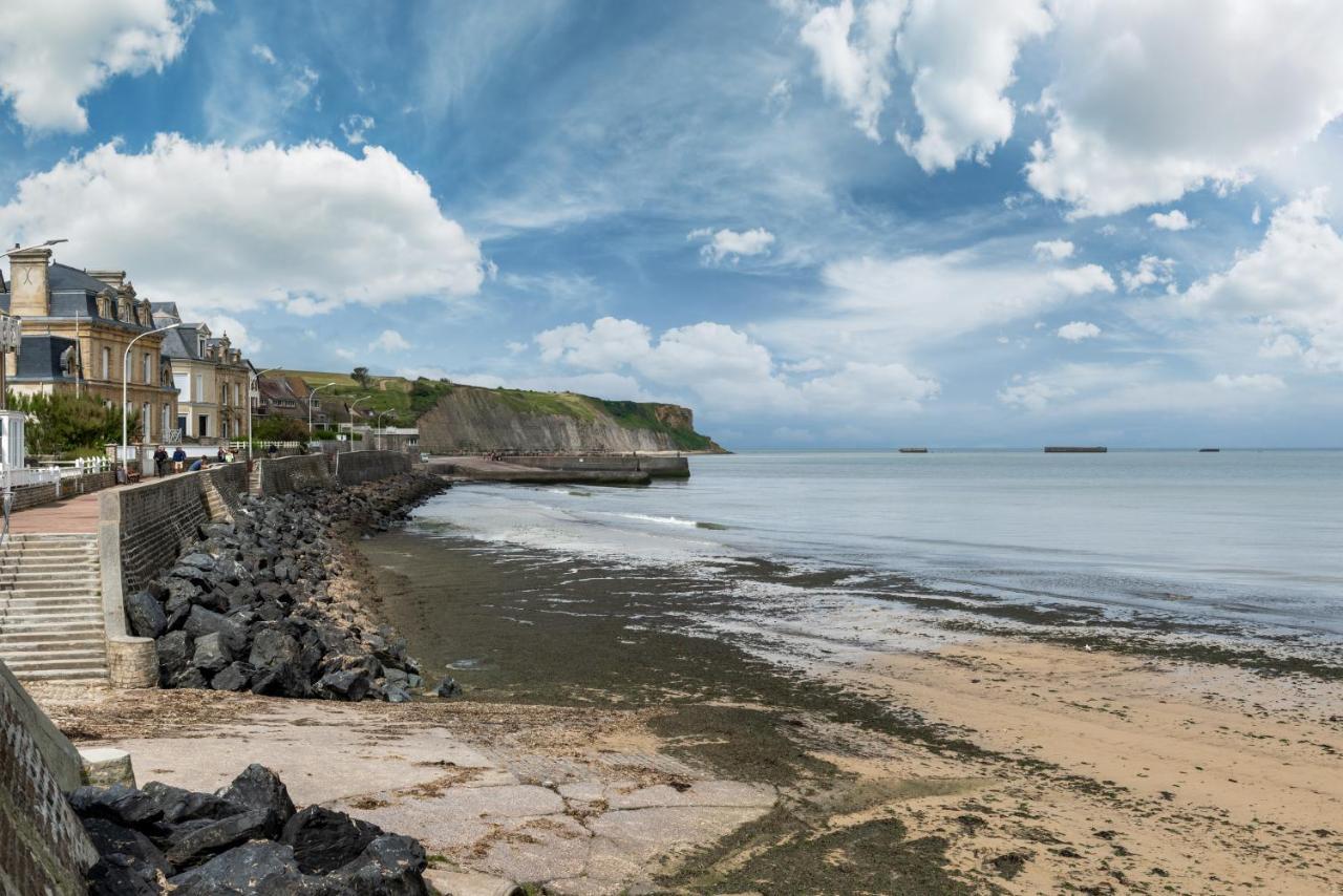 Appartement En Front De Mer Avec Terrasse Et Vue Mer Arromanches-les-Bains Dış mekan fotoğraf